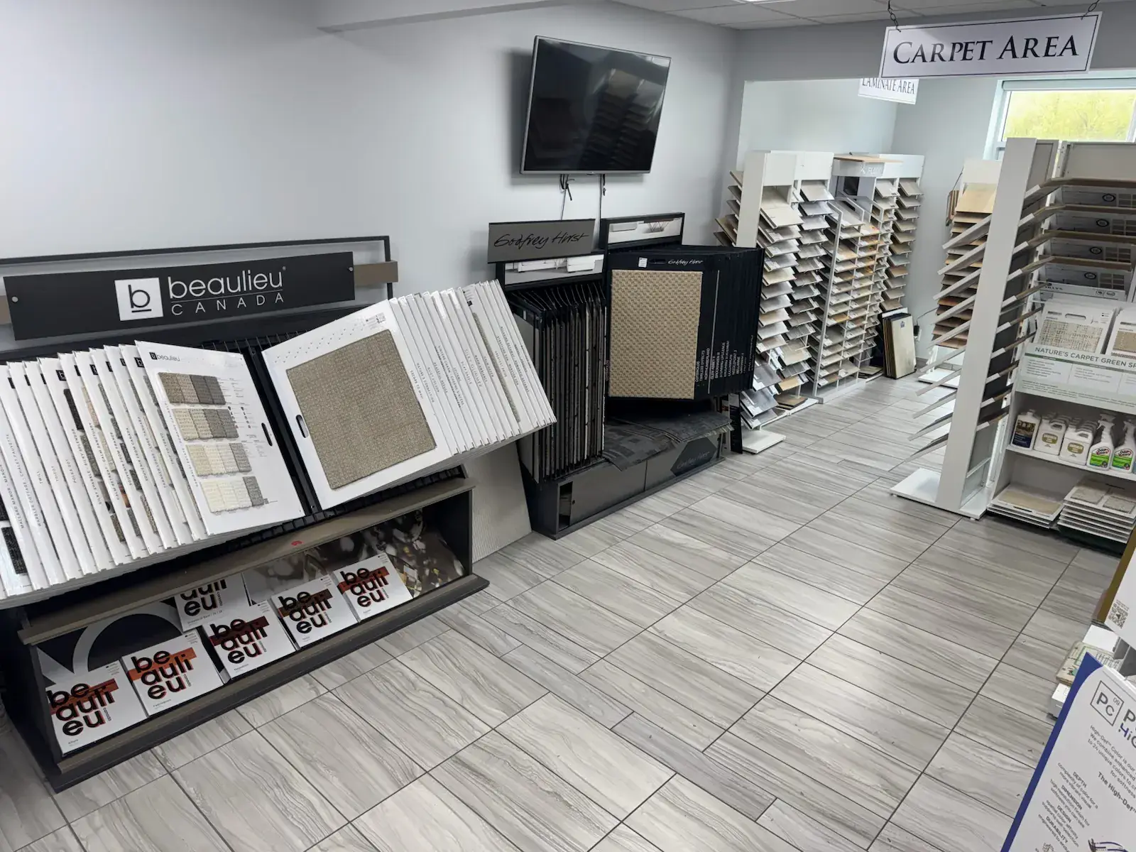 Carpet display 3, Kelowna Flooring Superstore showroom