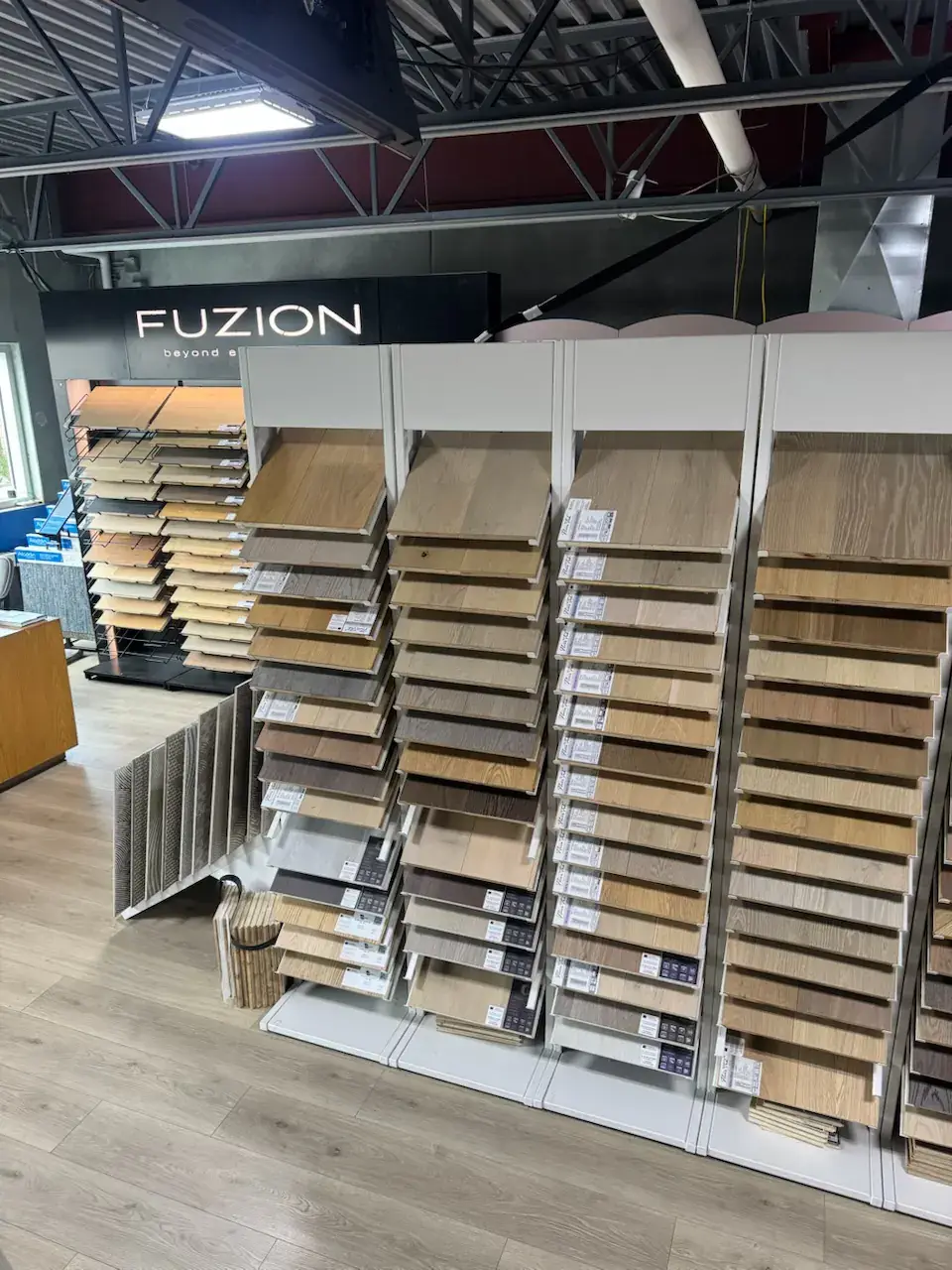 Hardwood display 2, Kelowna Flooring Superstore showroom