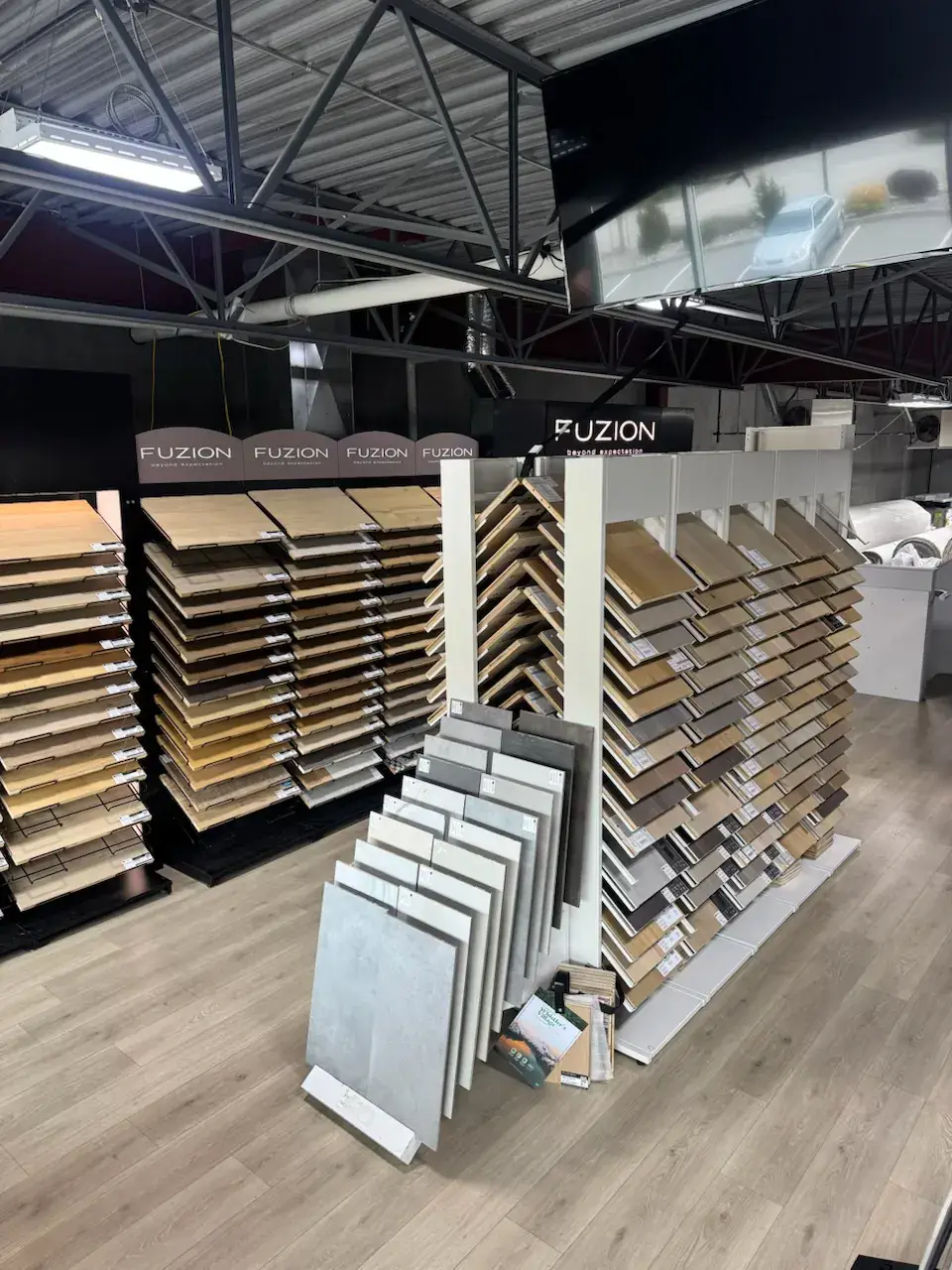 Laminate display 1, Kelowna Flooring Superstore showroom
