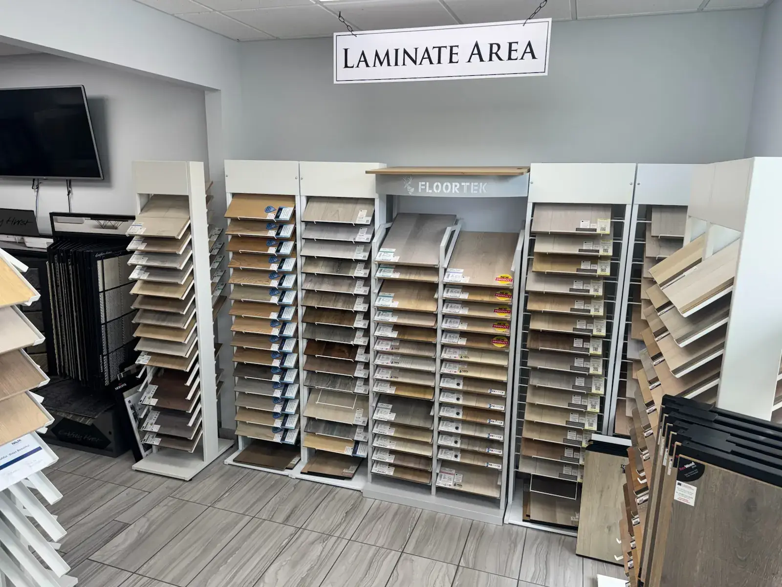 Laminate display 2, Kelowna Flooring Superstore showroom
