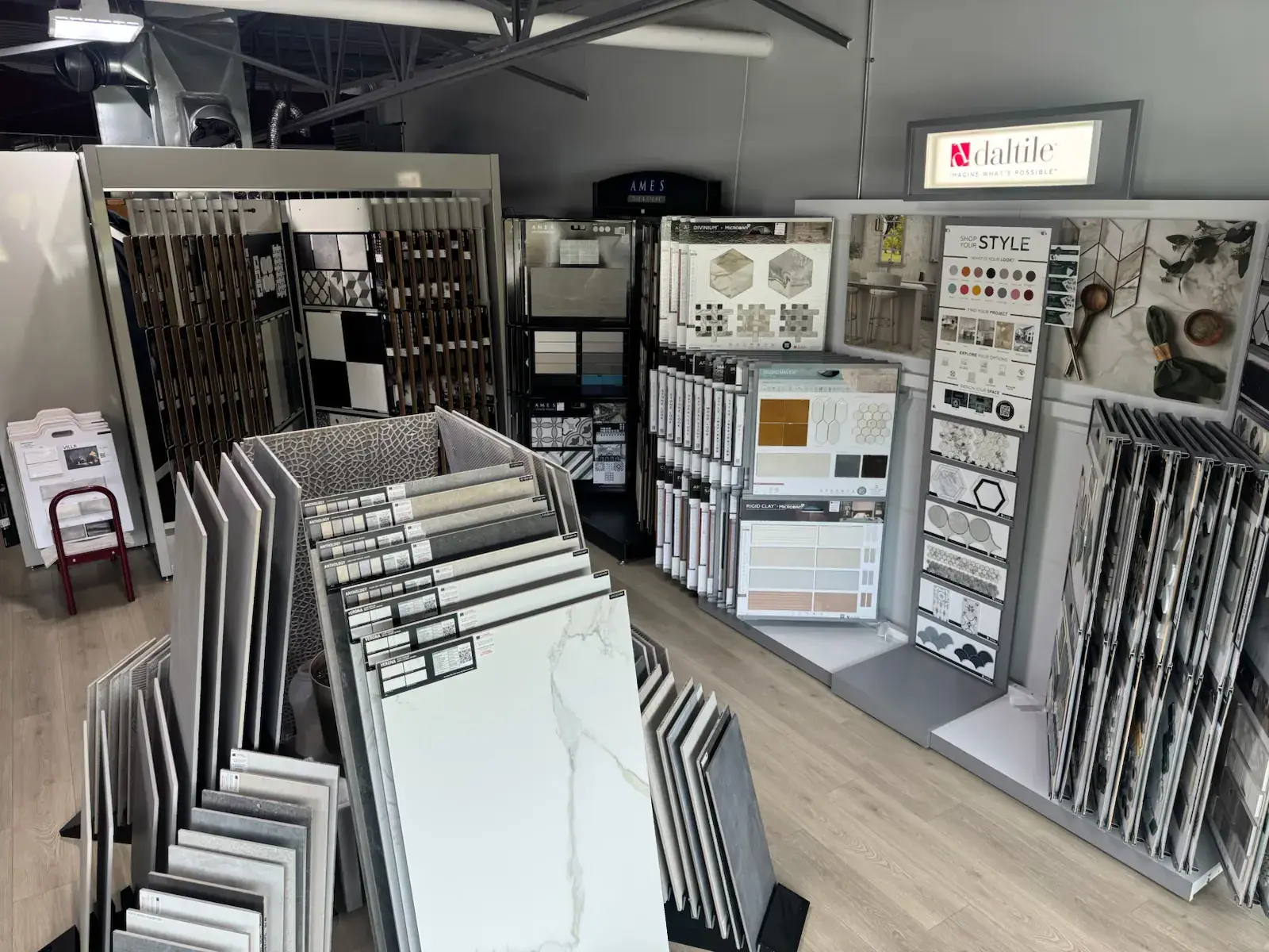 Tile display 3, Kelowna Flooring Superstore showroom