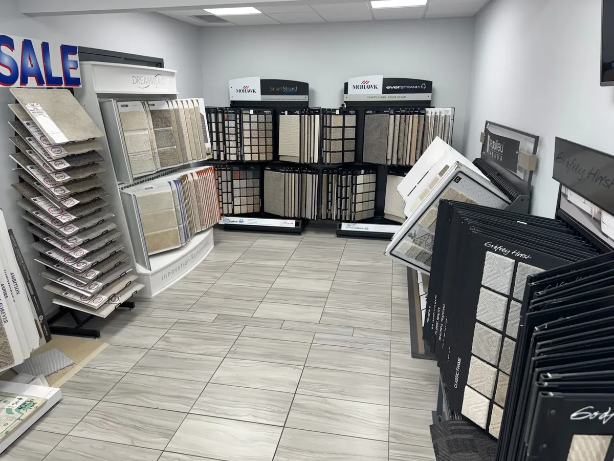 Carpet display 2 — Kelowna Flooring Superstore showroom