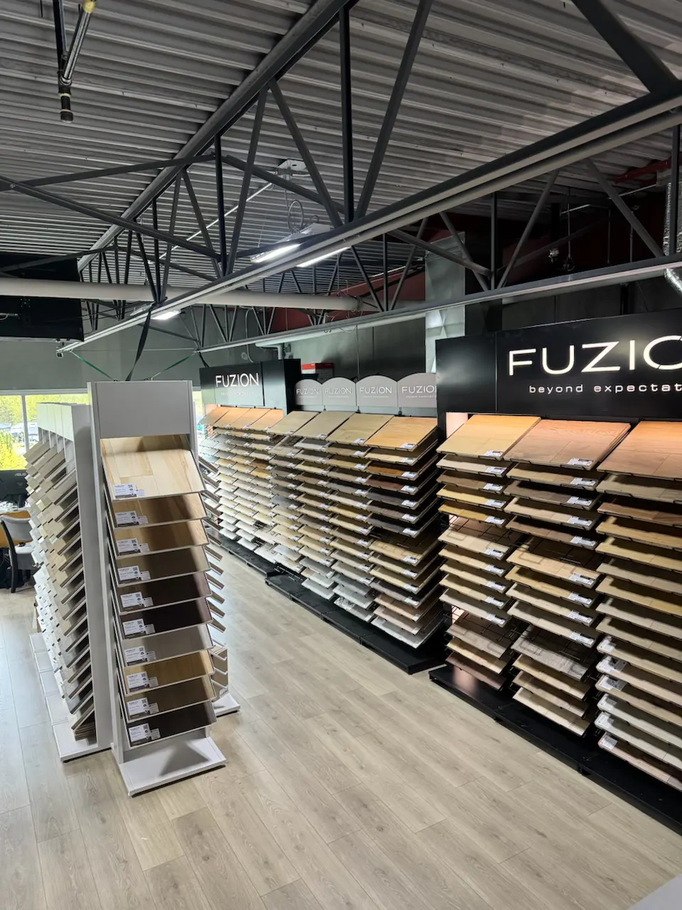 Hardwood display 1 - Kelowna Flooring Superstore showroom