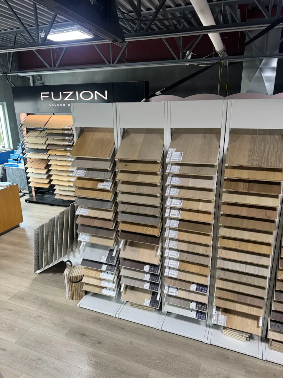 Hardwood display 2 - Kelowna Flooring Superstore showroom