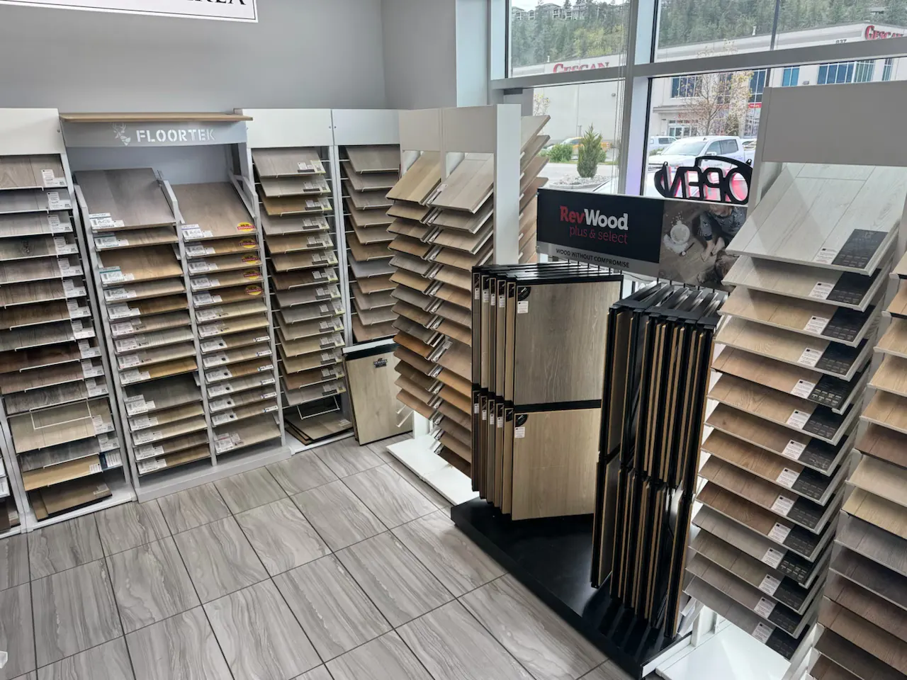 Hardwood display 4 - Kelowna Flooring Superstore showroom