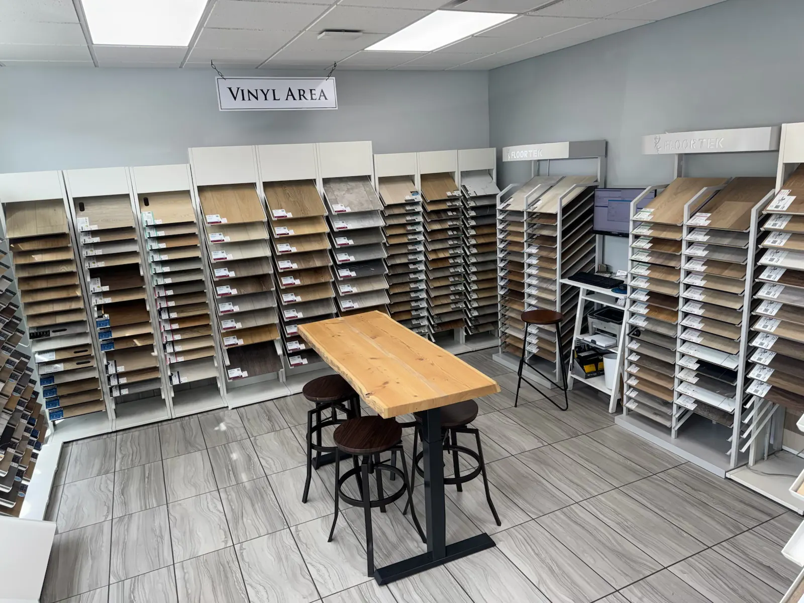 Vinyl Plank display 1, Kelowna Flooring Superstore showroom