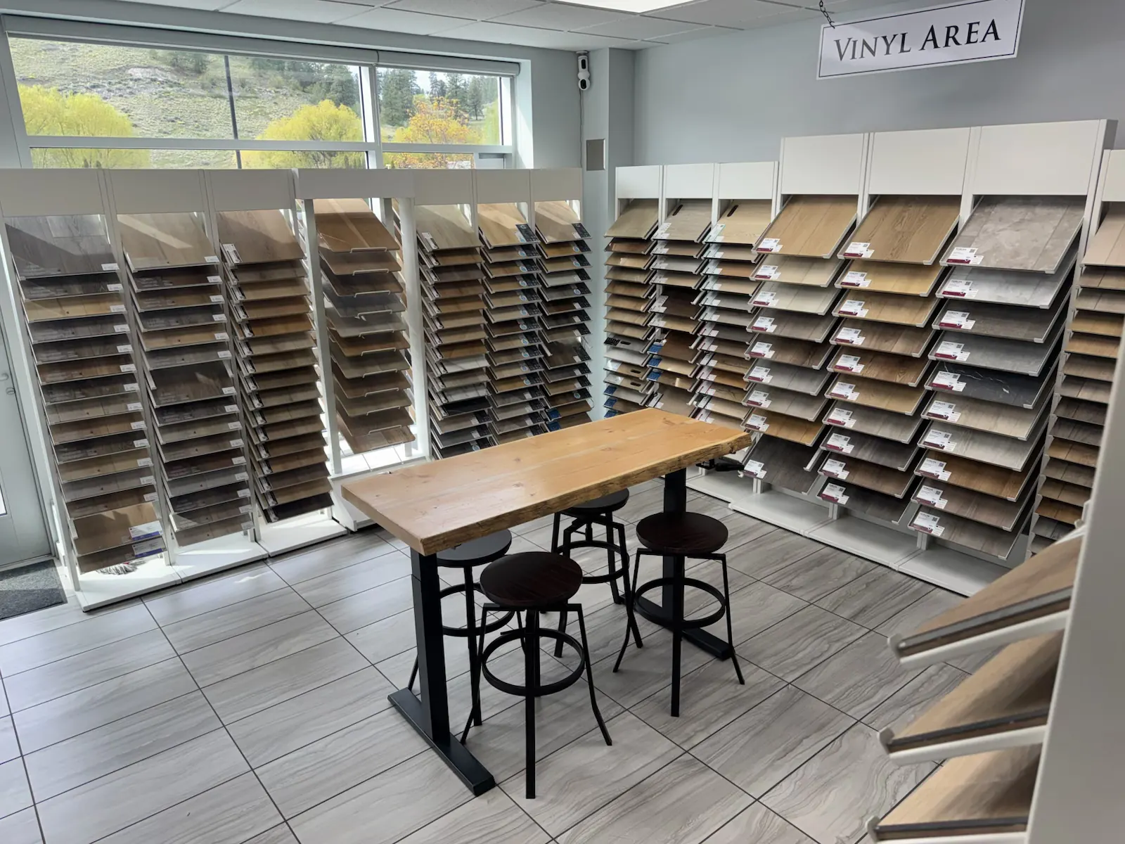 Vinyl Plank display 2, Kelowna Flooring Superstore showroom